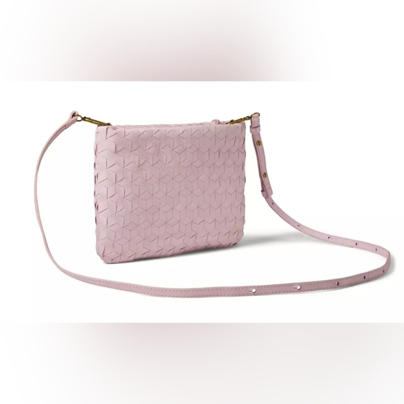 Madewell, Woven‎ Leather Puff Crossbody, Pink, NWT